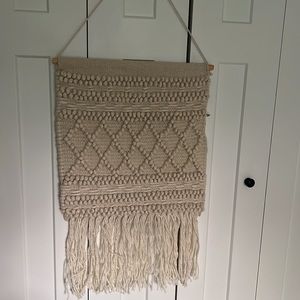 Cream color macrame